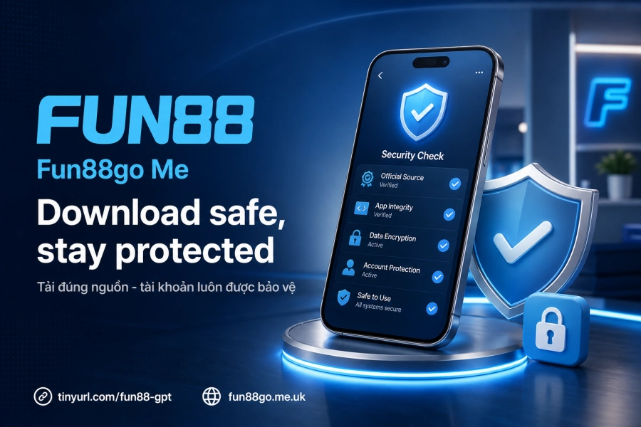 bảo mật ứng dụng Fun88 Face ID vân tay tránh app giả mạo