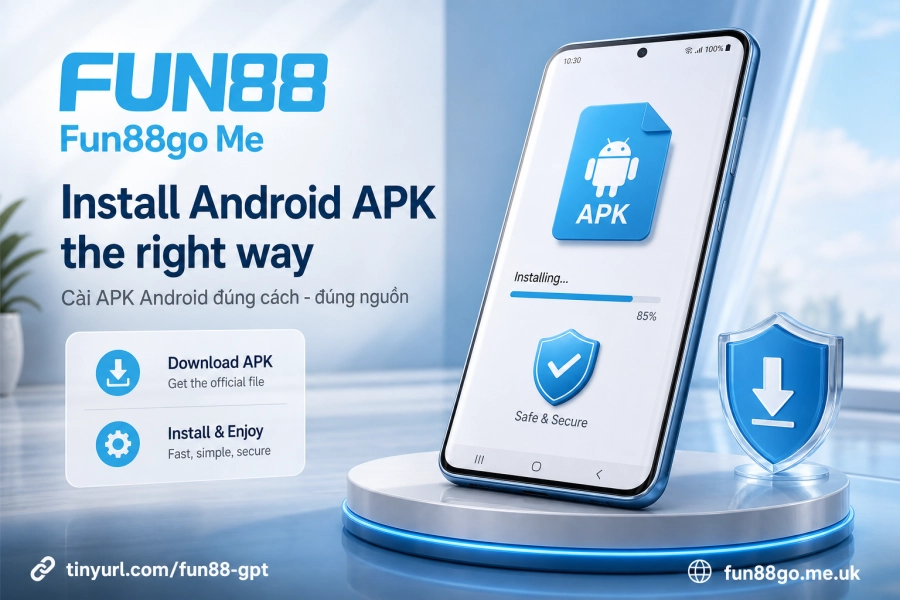 cài đặt APK Fun88 Android cấp quyền nguồn không xác định từng bước