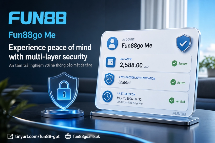 xác minh hai lớp Fun88 OTP đăng nhập bảo vệ tài khoản thành viên